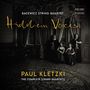 "Bacewicz String Quartet", "Hidden Voices", "Paul Kletzki", "The Complete String Quartets". Vier Musikerinnen mit Streichinstrumenten in elegantem Raum.