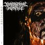 "OMNICIDE - CHAPTER I" und geschwungenes Logo "TERRESTRIAL HOSPICE". Verwaschenes Gesicht mit starkem Lichteinfall.