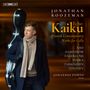 Text: "Jonathan Roozeman - Echo Kaiku - Finnish Contemporary Works for Cello." Ein Mann mit Cellokoffer, warm gekleidet.