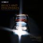 Text: "Relics and Discoveries for Bassoon and Piano", "Bram van Sambeek", "Hans Eijsackers". Verschwommenes Objekt in Licht.