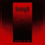 Text: "kongh" oben, "Dissolved in Time" unten. Roter Hintergrund mit einem schwarz roten Übergang, das wie ein dunkles Banner wirkt.