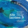 Text: "Alle lacrime, Concerti grossi de Locatelli, Scarlatti, Avison & Sammartini, Le Moment Baroque, Jonathan Nubel."  
Hintergrund: Abstrakte blau-grüne Strukturen.