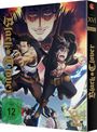 Texte: „Black Clover“, „StaffeI 10 XVI Teil 2“, „FSK ab 12“. Anime-Charaktere in dynamischer Pose vor fantasievoller Kulisse.