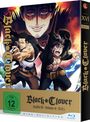 Aufschrift: "Black Clover, Staffel IV, Volume 16, Teil 2". Zwei kämpfende Anime-Charaktere mit wütendem Gesichtsausdruck.