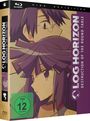 "LOG HORIZON: DESTRUCTION OF THE ROUND TABLE", FSK ab 12, Anime-Charaktere mit lila Haaren im Profil.

