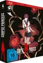 "Corpse Princess", FSK 16. Anime-Mädchen in Schuluniform vor roten Rosen und dunklem Hintergrund.