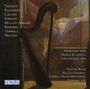 Trabaci, Palestrina, Caccini, Strozzi. Ein Engel spielt Harfe, es ist eine klassische, mystische Illustration.