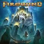 „FIREWIND“ oben, „GODS, MYTHS & TITANS“ unten. Darstellung antiker Tempel und Figuren mit Flammen und mystischer Beleuchtung.
