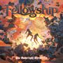 "Fellowship", "The Saberlight Chronicles"; Illustration von zwei Personen, die in einer fliegenden, zerbrochenen Welt schweben.