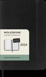 : Moleskine 12 Monate Wochen Notizkalender Deutsch 2024, P/A6, 1 Wo = 1 Seite, Rechts Linierte Seite, Soft Cover, Schwarz, Buch