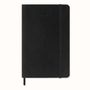 : Moleskine 12 Monate Wochen Notizkalender Deutsch 2025, Pocket/A6, 1 Wo = 1 Seite, rechts linierte Seite, Weicher Einband, Schwarz, Buch