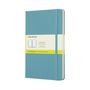 : Moleskine Notizbuch Large/A5, Blanko, Hard Cover, Riff Blau, Div.