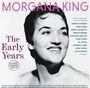"MORGANA KING, The Early Years, Classic Albums 1956-1959. Schwarz-weißes Porträt einer lächelnden Frau."