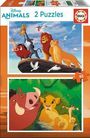 Disney: Educa - Disney - Der König der Löwen - Puzzle 2x48 Teile, Div.