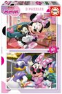 Disney: Educa - Disney - Minnie - Puzzle 2x20 Teile, Div.