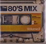 "The 80'S MIX", "Volume 2", "NOISE REDUCTION", "IN", "OUT". Kassette mit orangem und gelbem Hintergrund.