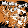 "Mambo Calypso", rhythmische afro-karibische Illustration mit tanzenden Figuren und fröhlicher Atmosphäre.