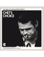 "Chet Baker Trio featuring Philip Catherine. CHET'S CHOICE. Criss Cross Jazz 1016. Ein Mann spielt Trompete, in Schwarz-Weiß."
