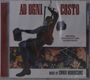 „AD OGNI COSTO“, „ORIGINAL MOTION PICTURE SOUNDTRACK“, „MUSIC BY ENNIO MORRICONE“. Eine Collage mit Filmszenen und einem kletternden Mann.