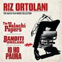 "RIZ ORTOLANI, THE MAFIA FILM MUSIC COLLECTION. The Valachi Papers, Banditi a Milano, Io Ho Paura. Illustration: Mann im Friseurstuhl."