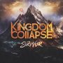 "Kingdom Collapse" und "Survivor" vor einem dramatischen, brodelnden Vulkan mit glühendem Krater in einer Illustration.
