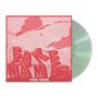 "FAKE NAMES" und "PUNK RUINS" in großen, roten Buchstaben, mit einem gepunkteten Hintergrundmotiv, transparent-grünliche Vinylscheibe.