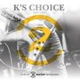"K'S CHOICE ELECTRIC" in großen Buchstaben, darunter eine gelb überlagerte Gitarrenszene.