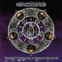 „Scum“ oben, „Purple Dreams & Magic Poems“ unten. Zentrales Emblem: Drache in einem verzierten, symbolischen Kreis.