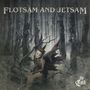 „FLOTSAM AND JETSAM“ oben; „the Cold“ unten. Stimmungsvoll, düsterer Wald mit einer melancholischen Figur.