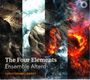 "The Four Elements, Ensemble Altera, Christopher Lowrey." Vier Spalten mit Naturmotiven: Erde, Luft, Wasser, Feuer.