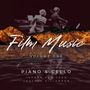 Text: "Film Music Volume One, Piano & Cello, Jeroen van Veen, Joachim Eijlander." Zwei Musiker, Berge, Wasseroberfläche.