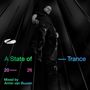 „A State of Trance 2026, Mixed by Armin van Buuren.“ Ein mann in dunkler Kleidung, Blick von unten.