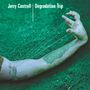 "Jerry Cantrell | Degradation Trip" oben. Ein tätowierter Arm, aus dem Fäden zum Finger gespannt sind, liegt auf grünlicher Erde.