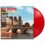 Text: "Art Blakey and the Jazzmessengers. Album of the Year. Recorded in Paris." Rotes Vinyl und Notre Dame im Hintergrund.