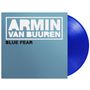 "ARMIN VAN BUUREN", "BLUE FEAR". Blaues Cover mit blauer Vinyl-Schallplatte.