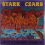 Text: "STARR AND THE CZARS" oben, "IT'S THE BAD TIMES" unten. Eine Stadt brennt, mit Flammen und Rauch. Fluss mit Booten.