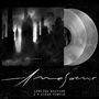 LIMITED EDITION 2 X CLEAR VINYLS. Silhouette einer düsteren Stadt, zwei durchsichtige Schallplatten.