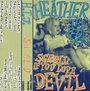 Auf einem Kassettencover: "HEATHER THE JERK" und "SCROLL IF YOU LOVE DEVIL". Text auf der Seite listet Songtitel.