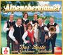 "Alpenoberkrainer, Das Beste zum Goldenen Jubiläum, 4 CD Box, Melodie Express". Eine Gruppe in traditioneller Kleidung vor einem See.