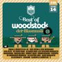 "Best of woodstock der Blasmusik 14", "2 CD Volume 14". Drei Cartoon-Musiker in traditioneller Kleidung.