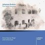 „Johannes Brahms: The Violin Sonatas“, „Anne Harvey-Nagl, John O'Donnell“, „paladino music“. Illustration eines Hauses.