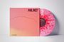 PHAL:ANGST, MINOR TREMORS. Cover in rosa mit Vogelschwarm, Vinyl in rosa mit roten Sprenkeln.