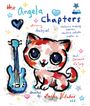 Text: "the Angela Chapters starring babycat, directed by: Lucifer Valentine." Illustration: Kätzchen, E-Gitarre, Herzen.
