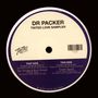 Text: DR PACKER, TINTED LOVE SAMPLER, Tinted Records. Links Songliste "THAT SIDE", rechts "THIS SIDE". Schwarze Platte.