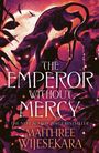 "THE EMPEROR WITHOUT MERCY" von Maithree Wijesekara. Illustration zeigt einen Panther auf einem Ast vor einem hellen Mond.