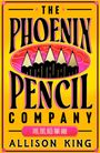 "The Phoenix Pencil Company. Allison King." Fünf Bleistiftspitzen auf gelbem Hintergrund mit rosa Akzenten.
