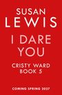 "Susan Lewis, Cristy Ward Book 5, Coming Autumn 2026." Ein roter Hintergrund mit weißem und rosa Text.