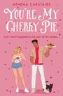 "You're My Cherry Pie" von Athena Carstairs, "Cover to be revealed"; rosa Hintergrund mit kleinem Logo unten.