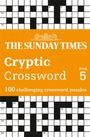 "The Sunday Times Cryptic Crossword Book 5: 100 challenging crossword puzzles." Oben ein Kreuzworträtsel, unten orange Fläche.