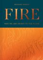 "FIRE" in großen Buchstaben, subtitel "Why We Are Drawn to the Flame". Oben "Richard Skrein". Unterseite: Flammenmuster in Orange.